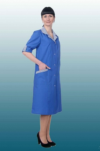 Халат женский &amp;quot;Мускари&amp;quot; бирюзовый ХЛТ 1005