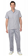 Костюм медицинский мужской "Медик" св.серый КСМ 1465