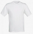 Футболка СЭНДВИЧ СТАНДАРТ, унисекс, белая, полиэстер/хлопок