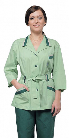 Костюм женский "Капель" т.зеленый/салатовый КСМ 1205