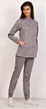 Костюм медицинский женский  АННА СТРЕЙЧ (серый) КСМ 1674