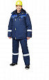 Костюм утепленный "Бостон" с п/к т.синий/василек КСМ 818 КСМ 818