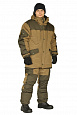 Костюм зимний "ГОРКА" куртка/брюки, цвет: св.хаки/т.хаки, ткань: Полибрезент