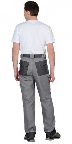 Брюки &amp;quot;Вест&amp;quot; серый/т.серый БРК 050