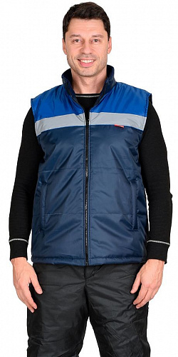 Жилет утепленный &amp;quot;Экспресс&amp;quot; т.синий СОП ЖЛТ 906