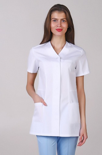 Блуза медицинская женская белая
