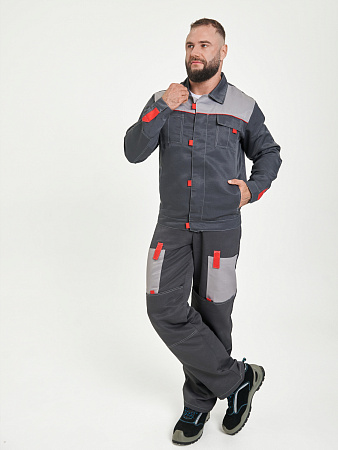 Костюм "Фаворит" с брюками серый КСМ 240