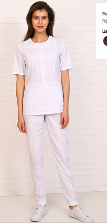 Костюм медицинский женский РИТА (баклажан) КСМ 1675