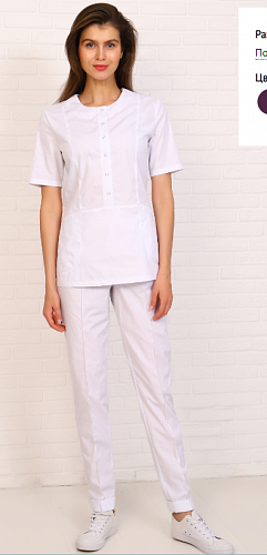 Костюм медицинский женский РИТА (баклажан) КСМ 1675