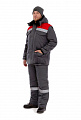 Костюм утепленный &amp;quot;Мастер&amp;quot; с п/к серый/красный КСМ 831