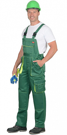 Полукомбинезон "Кроун" зеленый/неон ПКМ 004