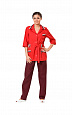 Костюм женский "Капель" красный (распродажа) КСМ 1204