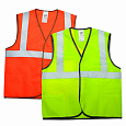 Жилет сигнальный оранжевый  3 СОП 120 г/м2  с карманами 2210