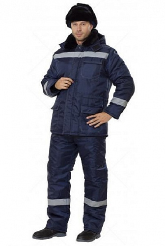 Костюм утепленный &amp;quot;Север-4&amp;quot; с брюками т.синий КСМ 702