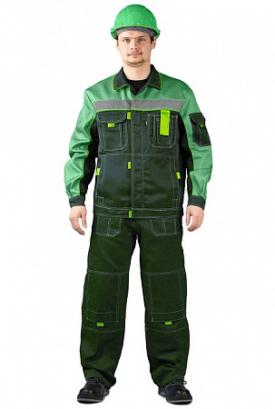 Костюм "Рольф" с п/к т.зеленый/св.зеленый КСМ 361