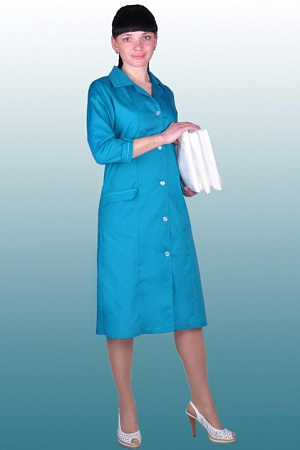 Халат женский "Матильда" васильковый ХЛТ 1006