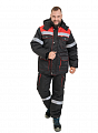 Костюм утепленный &amp;quot;Титан&amp;quot; с п/к черный/красный КСМ 810