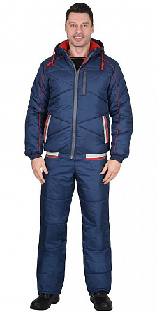 Костюм утепленный "Имидж" с брюками синий КСМ 706