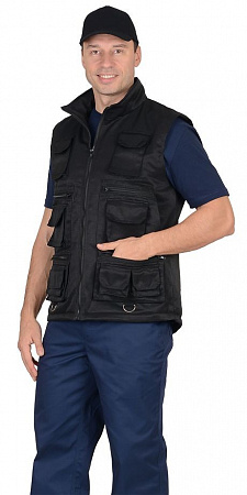 Жилет утепленный "Захват" черный ЖЛТ 927