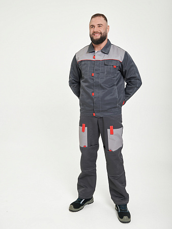 Костюм "Фаворит" с брюками серый КСМ 240