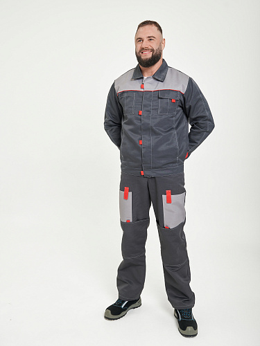 Костюм &amp;quot;Фаворит&amp;quot; с брюками серый КСМ 240