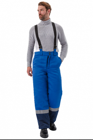 Костюм утепленный "Зимник" с брюками василек/т.синий КСМ 708