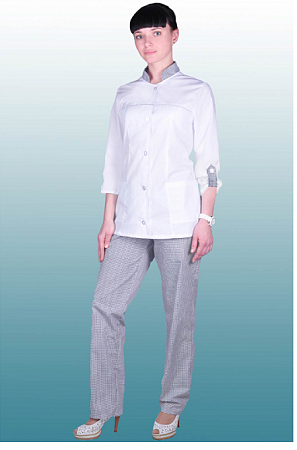 Костюм медицинский женский "Клетка" КСМ 1664