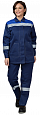 Костюм "Пантеон" женский с брюками т.синий/василек