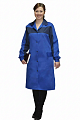 Халат рабочий женский &amp;quot;Спец&amp;quot; василек/т.синий ХЛТ 453