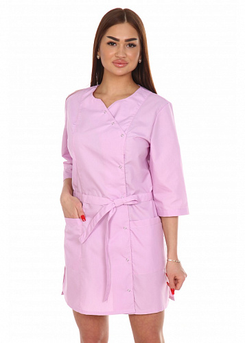 Халат медицинский женский &amp;quot;Актиния&amp;quot; розовый ХЛТ 1536б (распродажа)