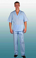 Костюм хирурга бязь Гост 142г/м2 голубой КСМ 1451
