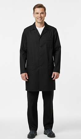 Халат рабочий "Классический" черный (бязь ГОСТ) ХЛТ 472