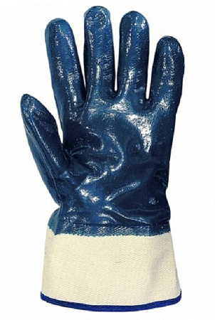 Перчатки нитриловые манжет-крага полный облив