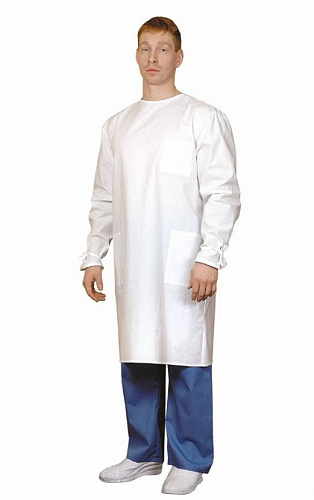 Халат хирургический &amp;quot;Универсальный&amp;quot; бязь ГОСТ белый ХЛТ 1402