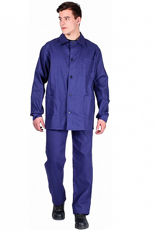 Костюм "Рокки" с брюками т.синий (тк.Диагональ) КСМ 243 (распродажа)