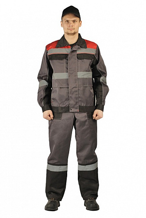 Костюм "Нефарио" с п/к серый/черный КСМ 350