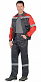 Костюм &amp;quot;Леон&amp;quot; с брюками серый/красный КСМ 212
