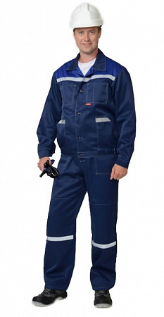 Костюм "Легионер" с п/к т. синий/васильковый КСМ 387