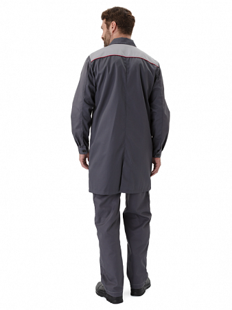 Халат мужской "Фаворит" серый/св. серый ХЛТ 478