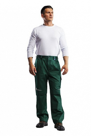 Брюки "Алатау" зеленые (саржа) БРК 044