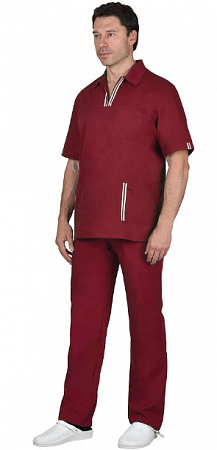 Костюм мужской "Аура" бордовый КСМ 1281б