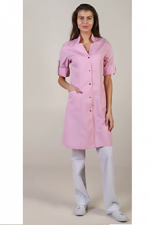 Халат медицинский женский "Алиса" розовый ХЛТ1539а распродажа