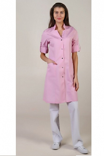 Халат медицинский женский &amp;quot;Алиса&amp;quot; розовый ХЛТ1539а распродажа