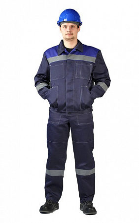 Костюм "Орда" с п/к т.синий/голубой КСМ 372