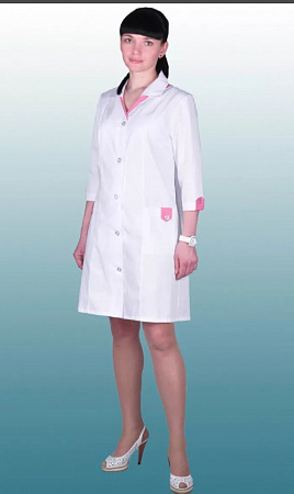 Халат медицинский женский "Летисия" белый ХЛТ 1512