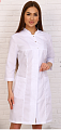 Халат медицинский женский &amp;quot;Лиза&amp;quot; белый ХЛТ 1554
