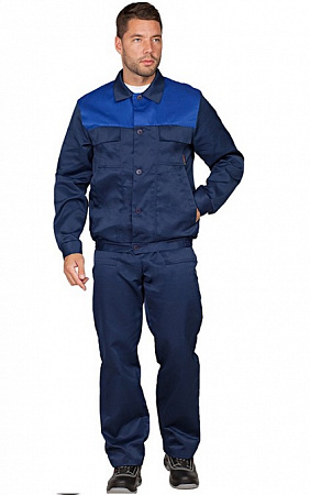 Костюм "Марк" с п/к т.синий/василек КСМ 301