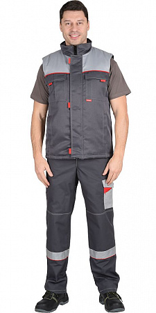 Жилет утепленный "Фаворит" серый ЖЛТ 911