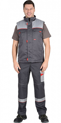 Жилет утепленный &amp;quot;Фаворит&amp;quot; серый ЖЛТ 911