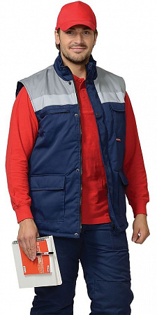Жилет утепленный "Спец" т.синий ЖЛТ 916